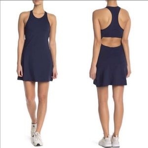 Nwot outdoor voices navy doubles cutout dress sz M